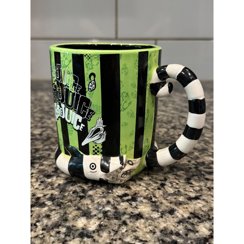 Silver Buffalo Beetlejuice Sandworm Cup Mug Cartoon 3D Sculpted 22 oz